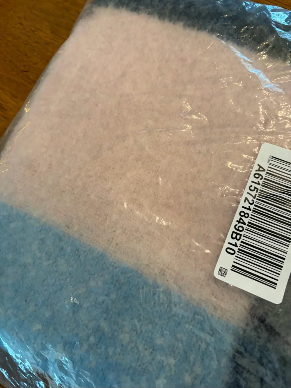 Women's Ombre Gray, Blue, Pink & Cream Wrap Scarf - Unbranded